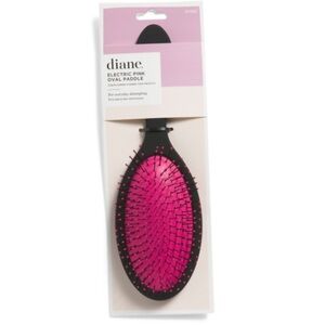 diane Oval Paddle Black Electric Pink Detangling Hair Brush